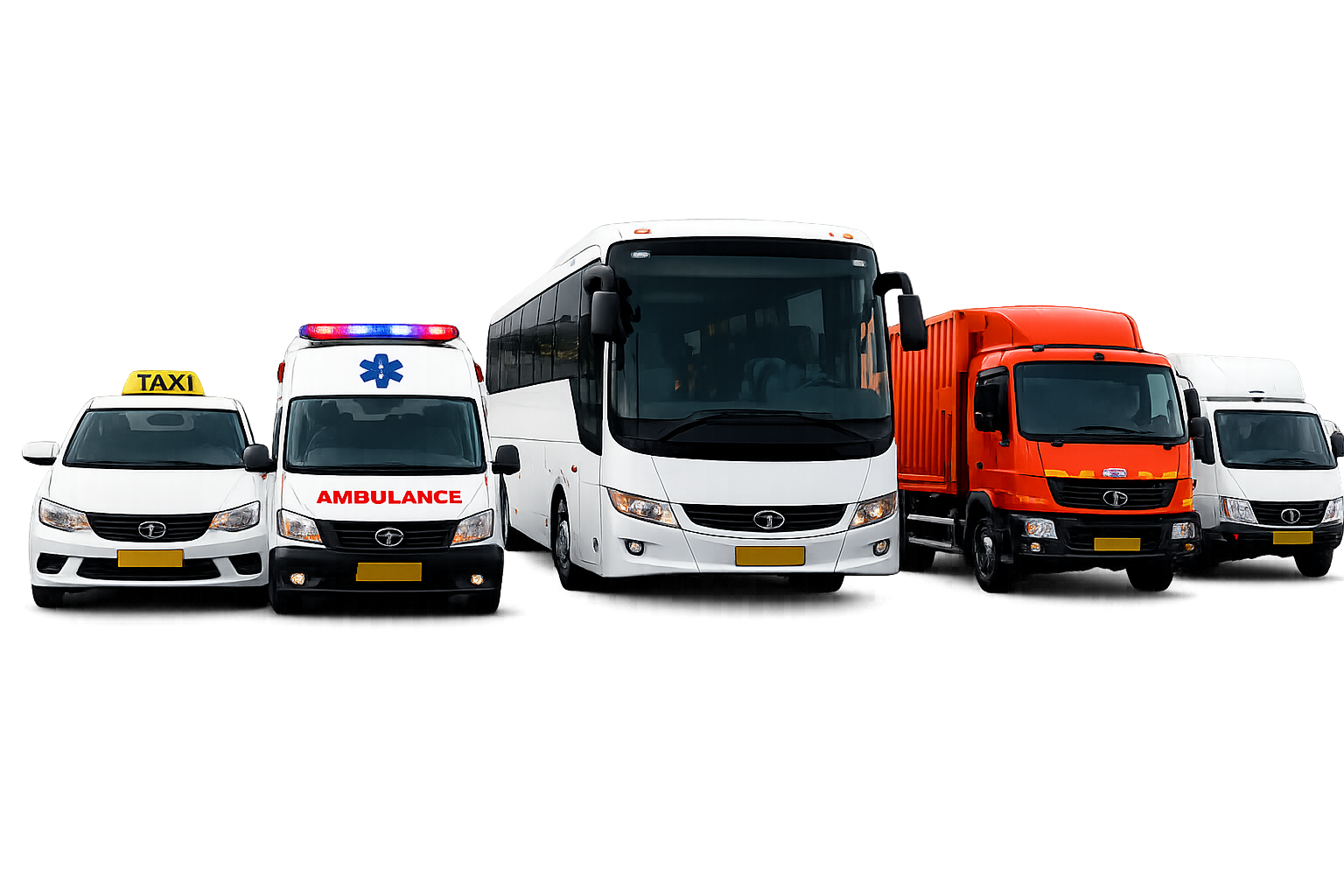 Fleet vehicles — bus, taxi, ambulance, truck